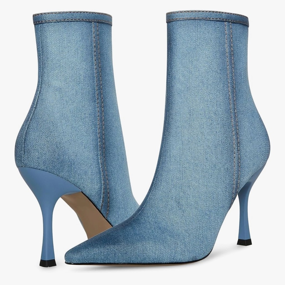 Steve Madden Brecken Pointed-Toe Booties - Size 8.5M